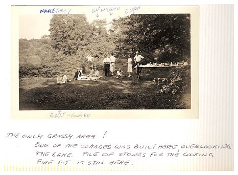 1933.. - Picnic by the yellow swing location, before the lake was there or anything was cleared.jpg